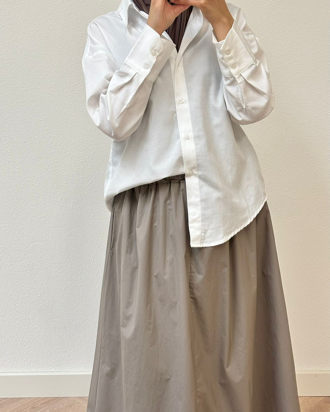 Misty Taupe Skirt